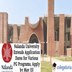 Nalanda University Extends Application Dates for Various PG Programs, Apply by May 15!
